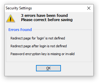Web Security Error
